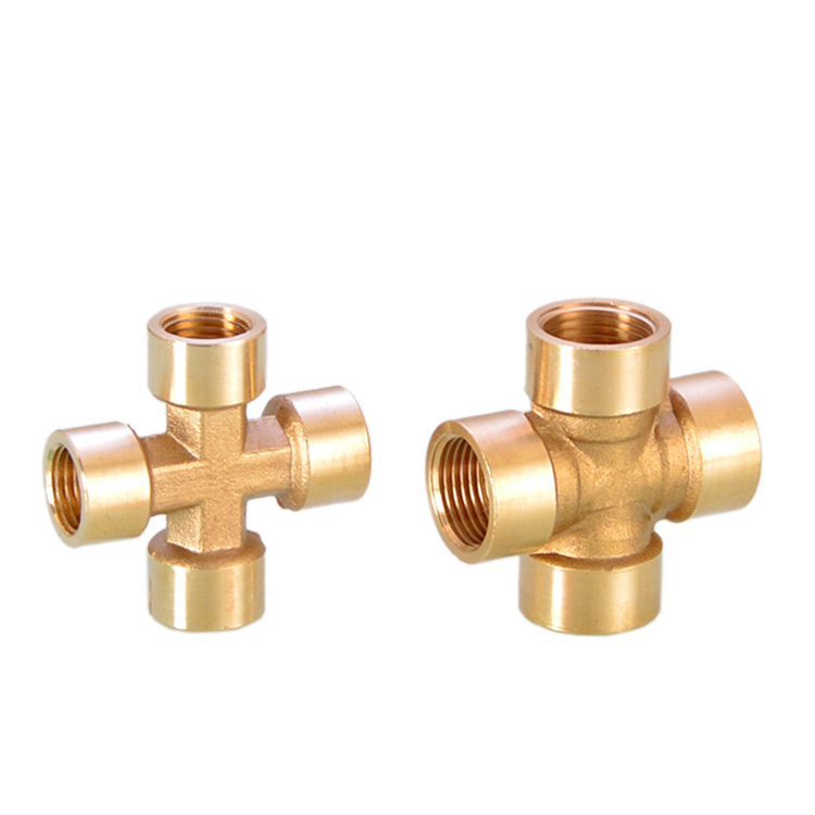 内丝接头/内丝四通/2分/铜